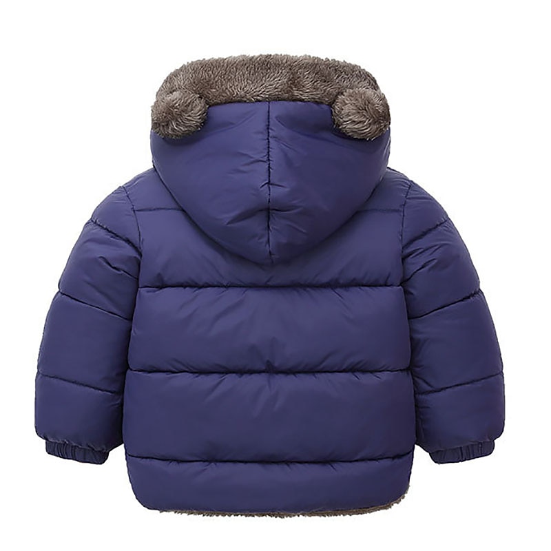 Unisex Pojkar Flickor 3D Slät Kappa Ner Långärmad Höst Vinter Aktiv Grundläggande Bomull Barn 2-6 år Gata Semester Normal 2025 - $32.99 –P6