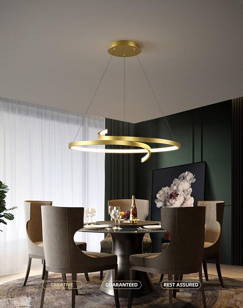 lampada a sospensione a led semplice creativo personalizzato geometria lampadario ristorante lampada nordico postmoderno bar caffetteria lampada studio lampada da ufficio del 2025 a $349.89 –P3