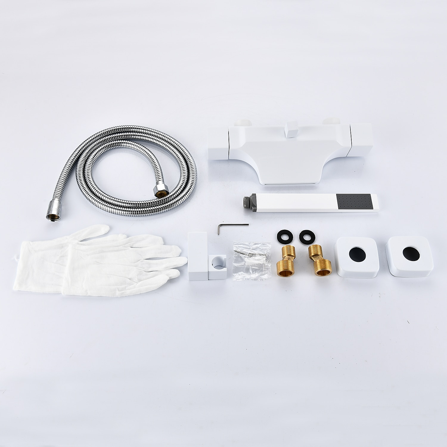 kád csaptelep - modern galvanizált falra szerelhető kerámia szelepes kád zuhanycsapok 2025 - $275.39 –P7