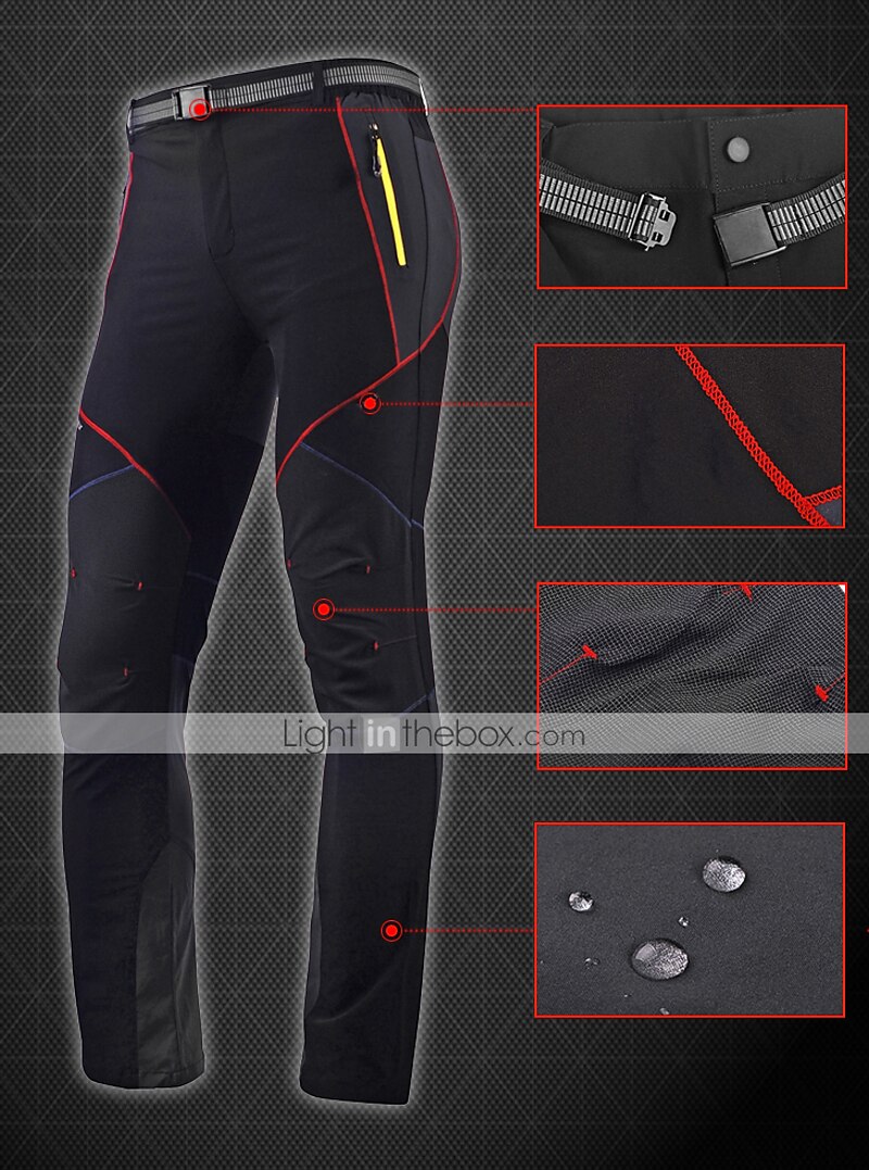 Per uomo Pantaloni da trekking impermeabili Collage Esterno Tenere al caldo Impermeabile Antivento Traspirante Pantalone / Sovrapantaloni Pantaloni Nero Grigio Elastene Caccia Pesca Scalate S M L XL del 2025 a $49.99 –P3