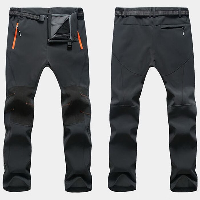 Herr Vandringsbyxor Fleecefodrade byxor Softshell-byxor Vinter Utomhus Håller värmen Vindtät Vattenavvisande Multi Pocket Underdelar Elastisk midja Ficka med blixtlås Herrgrå Armégrön Jakt Skidåkning 2025 - $29.99 –P14