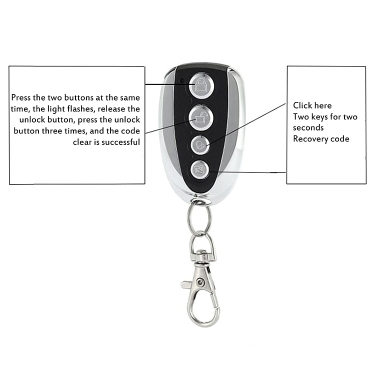 Universal 433.92Mhz Cloning Gate for Garage Door Remote Control Switch opener Cloning 4 key Auto Car Rolling Code gate remote control duplicator 2025 - $12.99 –P19