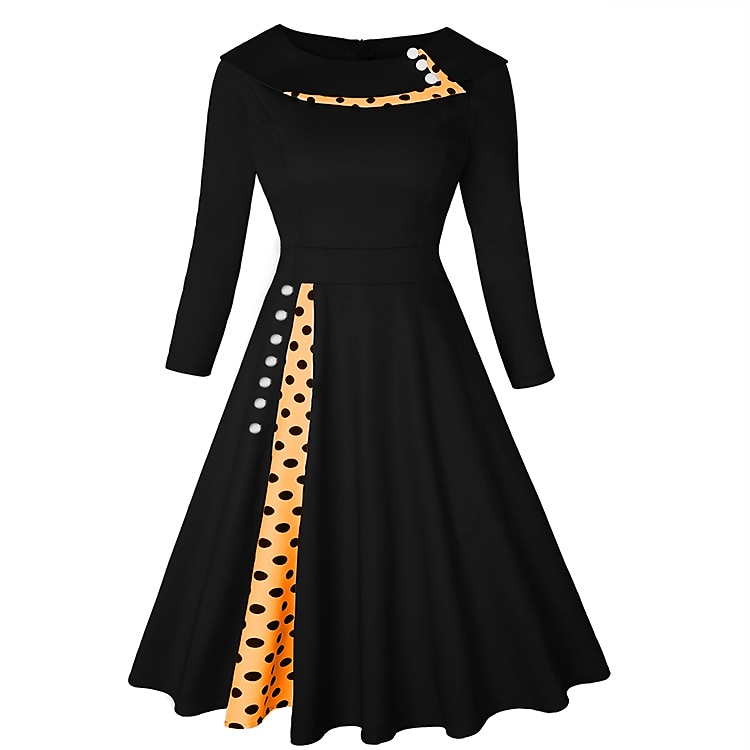 Princess Cocktail Dress Vintage Dress Knee Length Dress Flare Dress Cosplay A-Line Women's Business / Ceremony / Wedding Date Bachelorette Party Adults' Spring Fall 2025 - $34.99 –P2