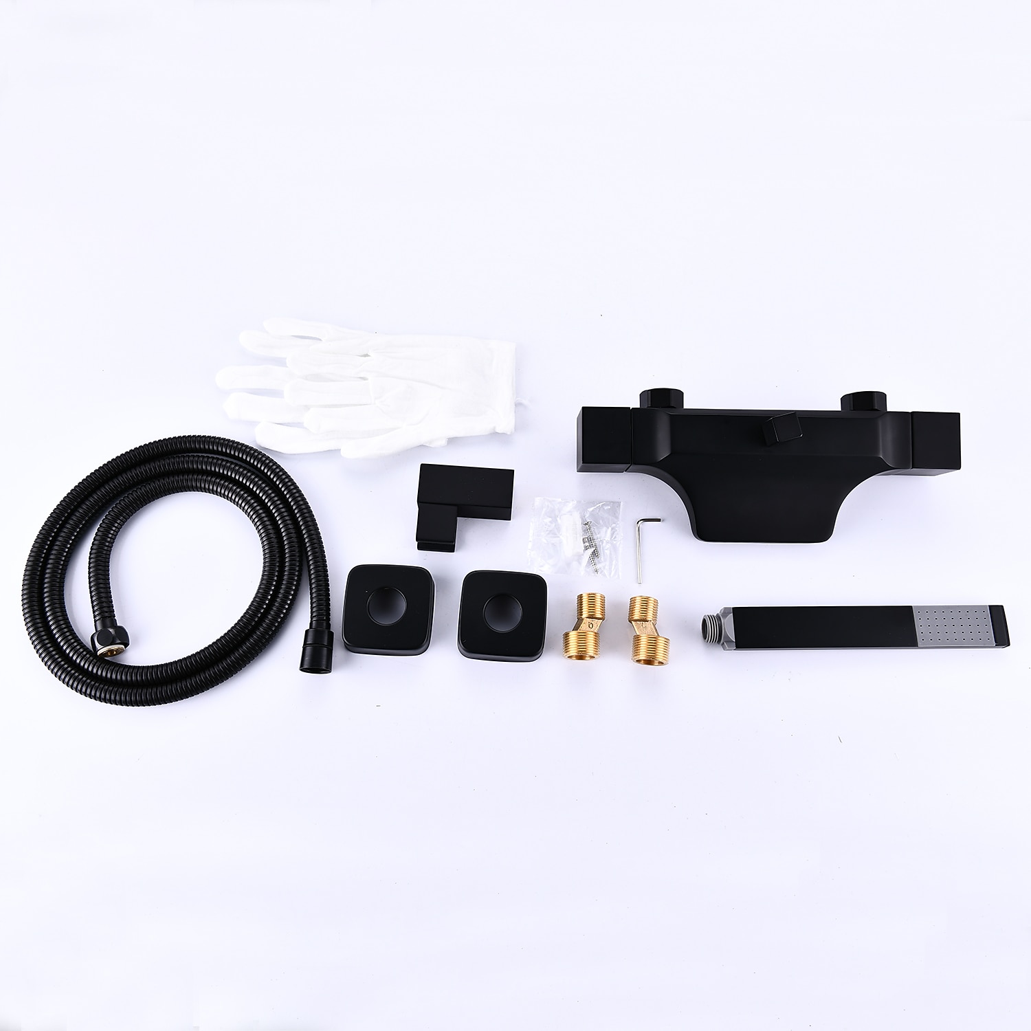 kád csaptelep - modern galvanizált falra szerelhető kerámia szelepes kád zuhanycsapok 2025 - $275.39 –P19