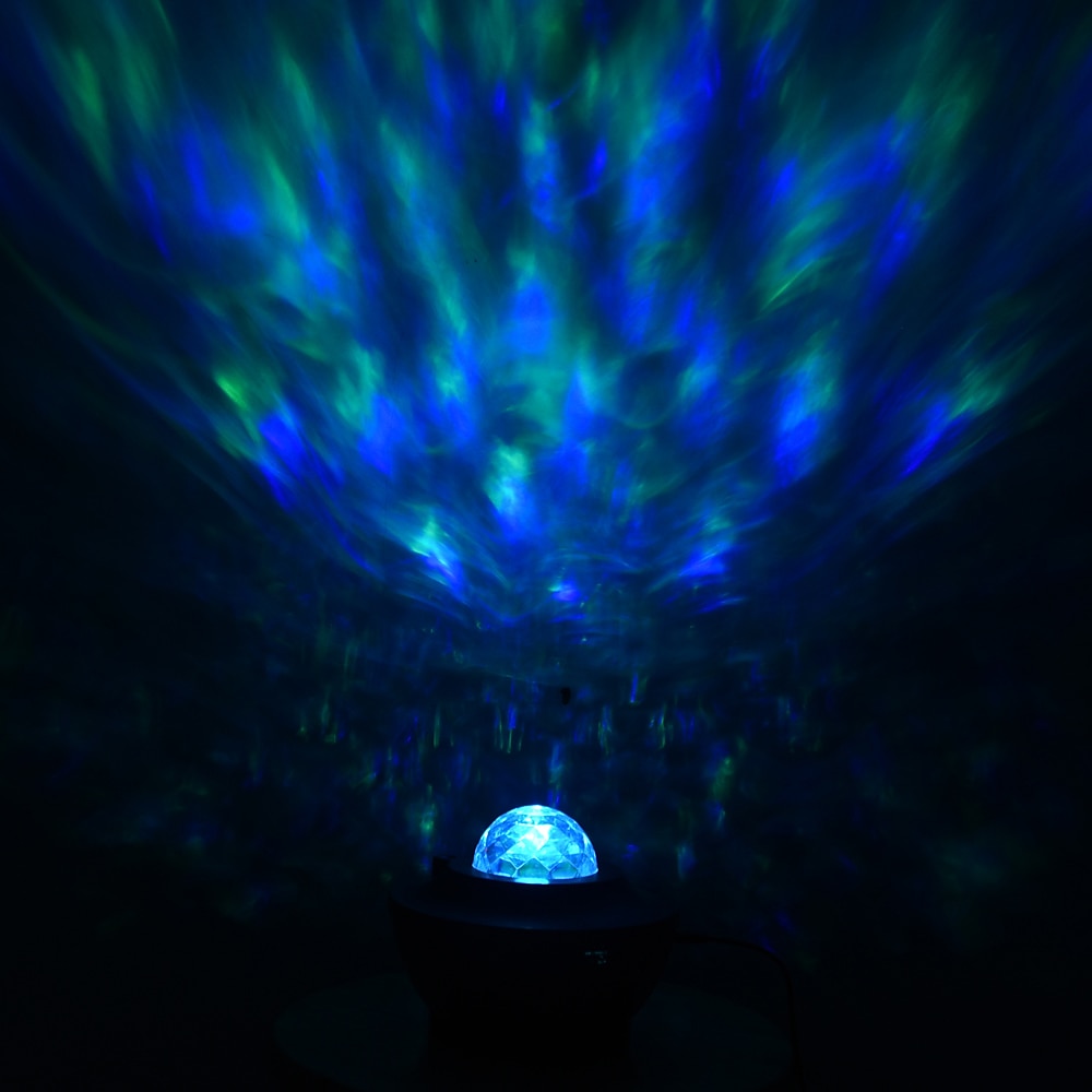 proiettore led galaxy luce notturna ocean wave proiezione stella con bluetooth altoparlante musica telecomando 10 colori 21 modalità di illuminazione livelli di luminosità regolabile per camera da del 2023 a € 17.64 –P9