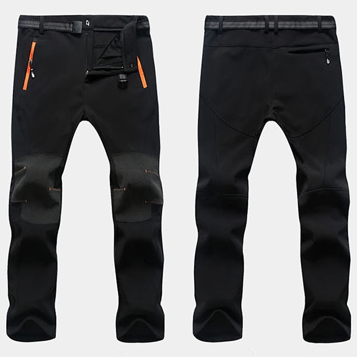 Herr Vandringsbyxor Fleecefodrade byxor Softshell-byxor Vinter Utomhus Håller värmen Vindtät Vattenavvisande Multi Pocket Underdelar Elastisk midja Ficka med blixtlås Herrgrå Armégrön Jakt Skidåkning 2025 - $29.99 –P13