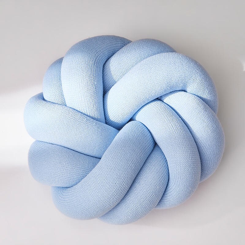 Travesseiro de nó redemoinho travesseiro de chão bola almofadas decorativas 13,8 polegadas travesseiro macio redondo atado para casa cama quarto decoração sofá escritório decoração travesseiro de de 2025 por $37.99 –P11