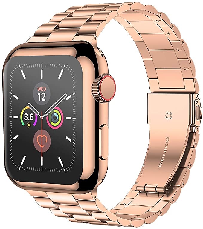 Link Bracelet Smart Watch Band with Case Compatible with Apple iWatch 45mm 44mm 42mm 41mm 40mm 38mm Sreies SE 8 7 6 5 4 3 2 1 for Smartwatch Strap Stainless Steel Buckle Shockproof 2025 - $19.99 –P1