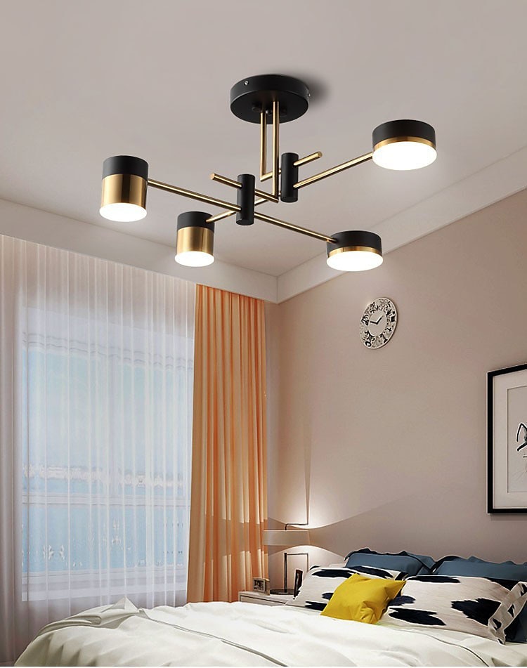 led deckenleuchte 76/76/101,6 cm geometrische formen kronleuchter metall sputnik geometrisch galvanisierte lackierte oberflächen led nordischen stil 220-240v 2025 - $251.89 –P15