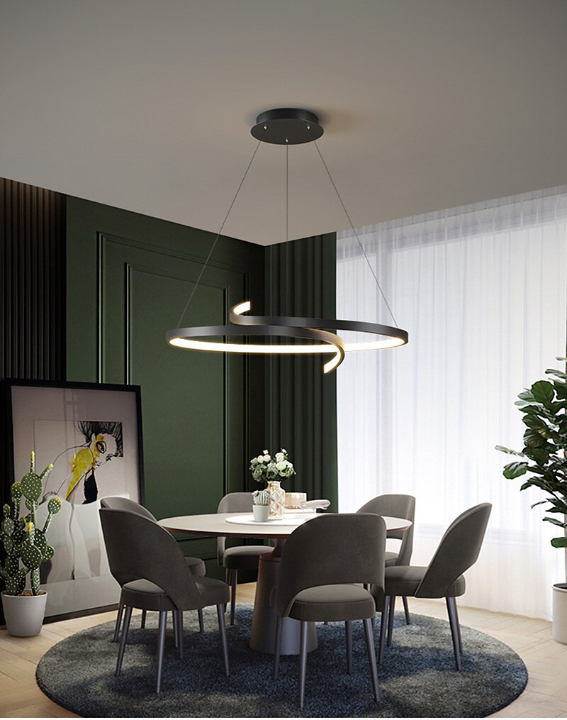 lampada a sospensione a led semplice creativo personalizzato geometria lampadario ristorante lampada nordico postmoderno bar caffetteria lampada studio lampada da ufficio del 2025 a $349.89 –P2