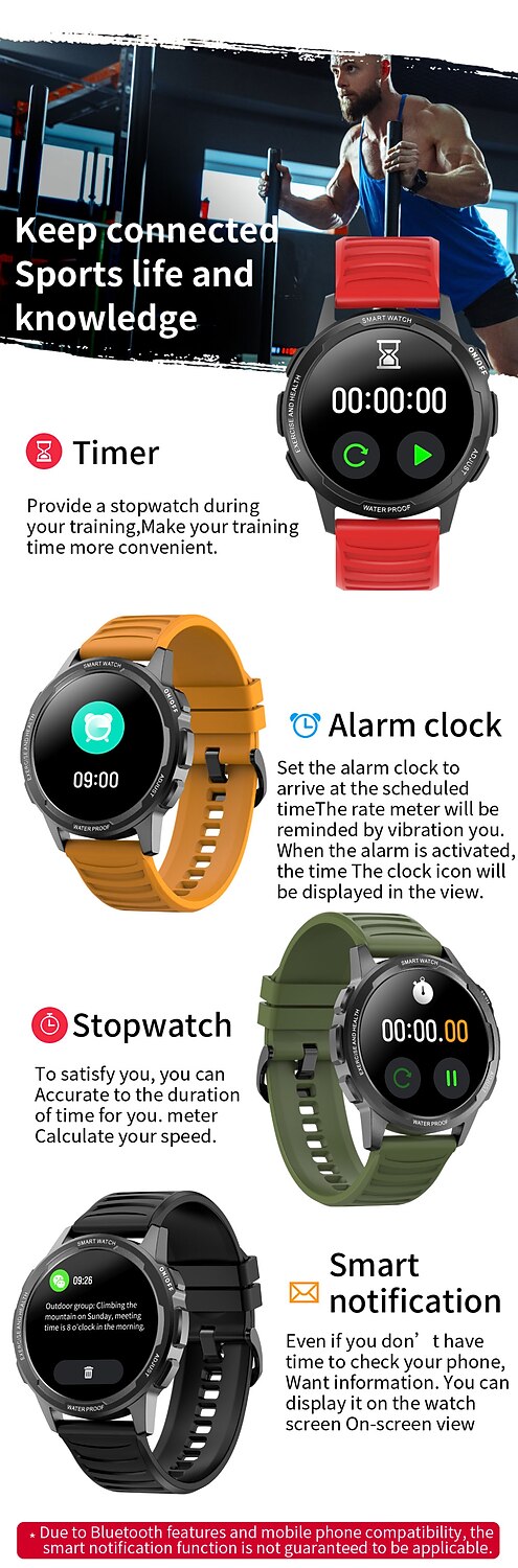 SENBONO X28 Smart Watch 1.32 inch Smartwatch Fitness Running Watch  Bluetooth Pedometer Sleep Tracker Heart Rate Monitor Compatible with  Android iOS Men Women Long Standby Media Control Call Reminder 2022 - US  $47.24