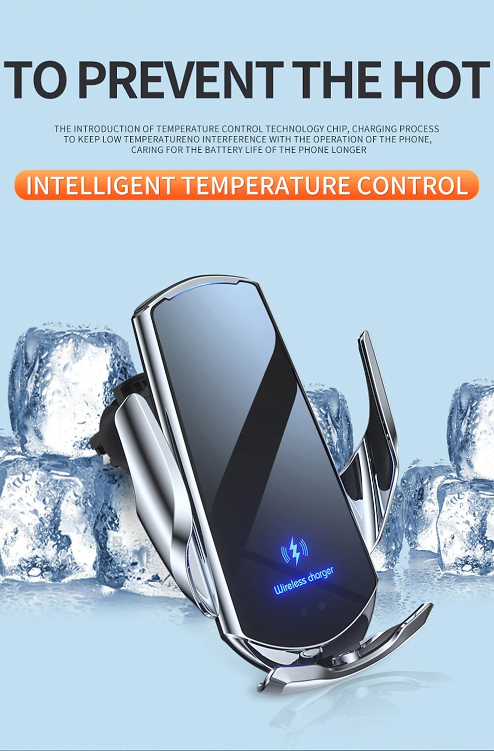 Q3 Car Wireless Charging Phone Holder - Intelligent Induction, Automatic Sensor Opening & Closing, Magnetic Charging 2025 - $28.99 –P15