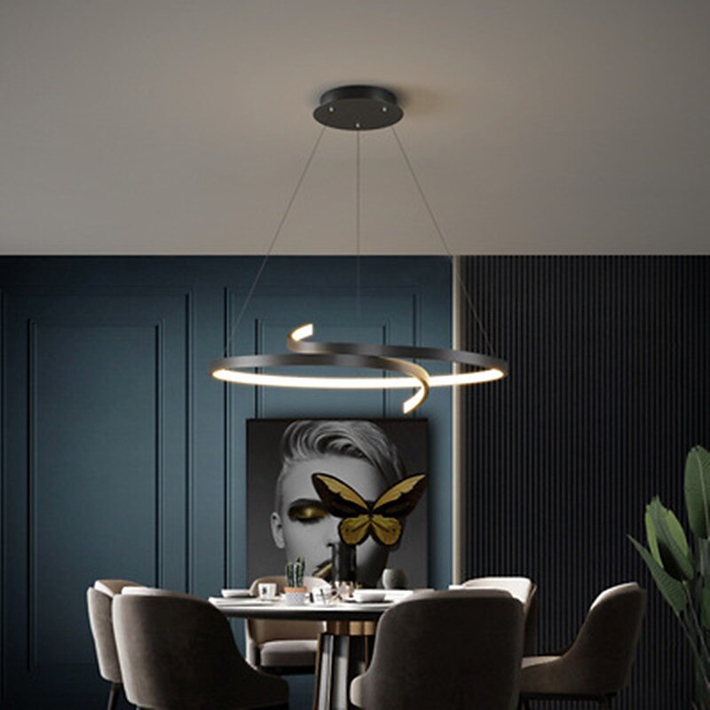 lampada a sospensione a led semplice creativo personalizzato geometria lampadario ristorante lampada nordico postmoderno bar caffetteria lampada studio lampada da ufficio del 2025 a $349.89 –P1