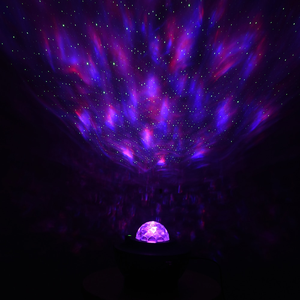 proiettore led galaxy luce notturna ocean wave proiezione stella con bluetooth altoparlante musica telecomando 10 colori 21 modalità di illuminazione livelli di luminosità regolabile per camera da del 2023 a € 17.64 –P4