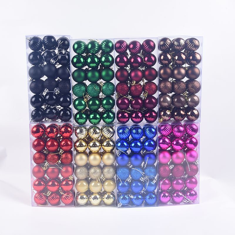 36pcs Christmas Baubles Ball Ornaments Xmas Decoration, 4cm Small Hanging Balls for Christmas Tree, Holiday, Party and Gift 2025 - $9.99 –P20
