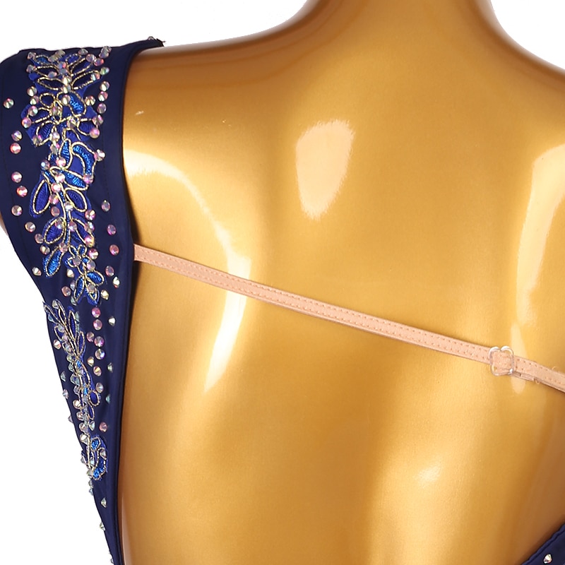 Vestito da pattinaggio artistico Per donna Da ragazza Pattinaggio sul ghiaccio Vestiti Completi Bianco Blu marino scuro Rosso Floreale Scollatura posteriore Retato Elastene Elevata elasticità del 2026 a $118.99 –P8