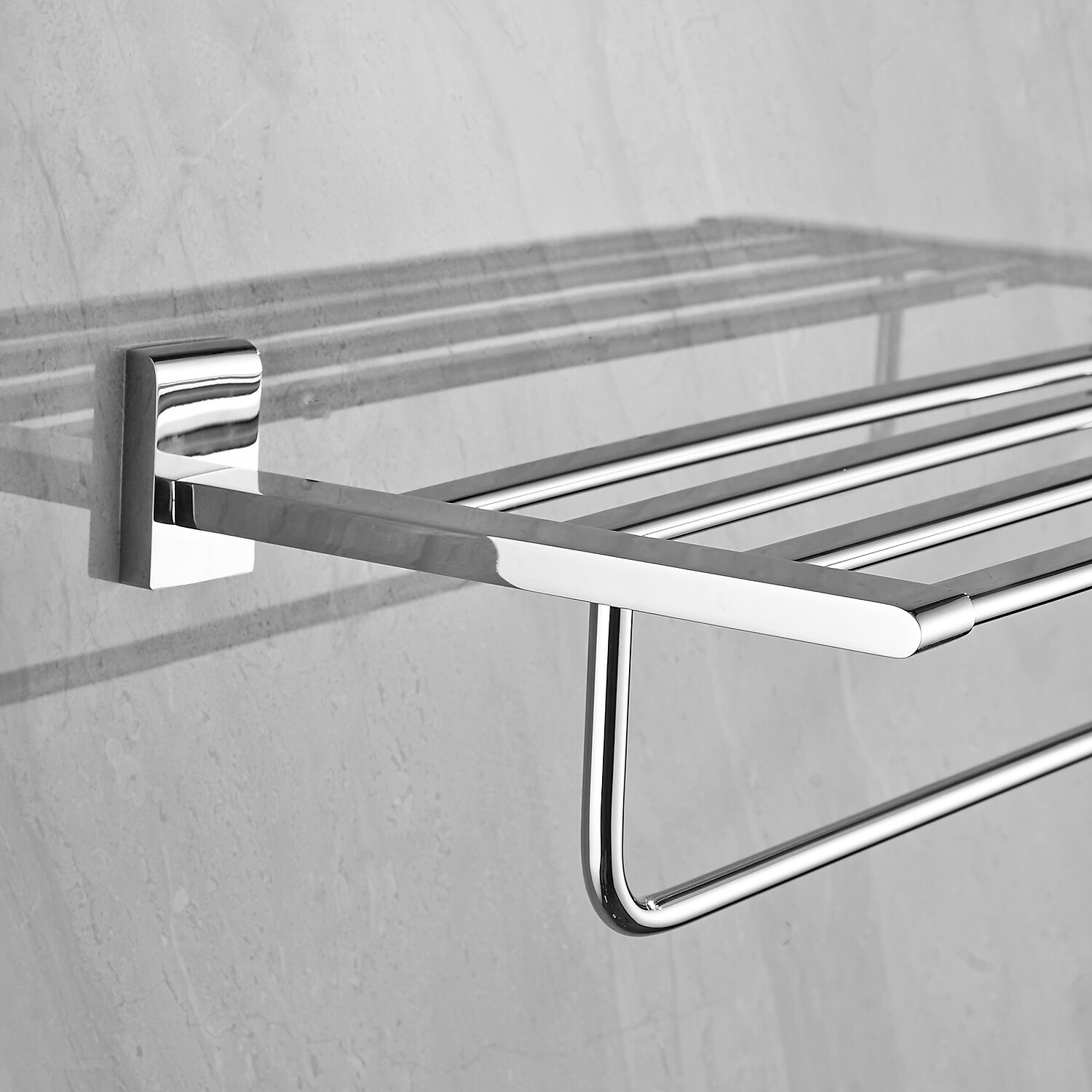 portasciugamani multifunzione portasciugamani pieghevole moderno mensola da bagno in ottone massiccio con ganci a parete argentato del 2025 a $151.99 –P4