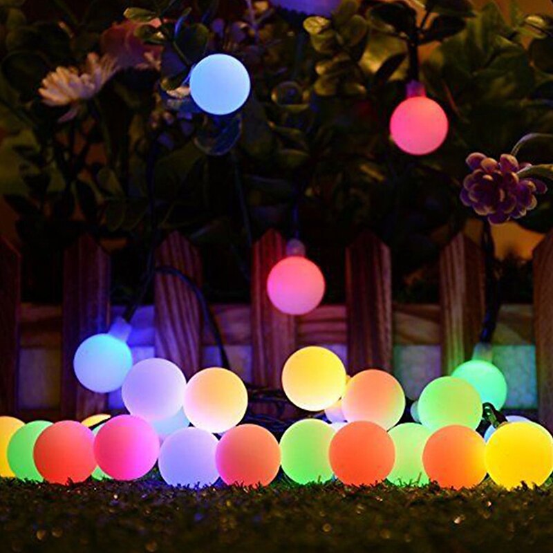 Outdoor Solar String Light Solar LED String Lights Matte Bulb Warm White Colorful White 8 Mode Outdoor Waterproof 7M 50LEDs Fairy Lights Christmas Wedding Holiday Decoration Lights Garden Light 2025 - $29.99 –P18