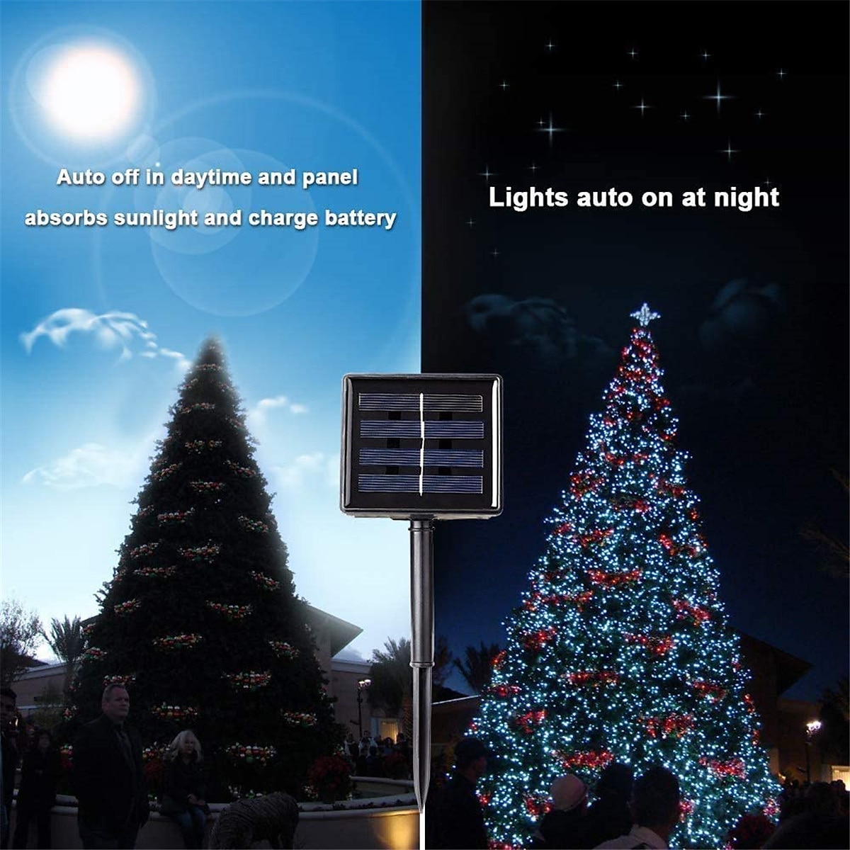 Solar LED Net Lights 8 Modes 200 LEDs 9.8ft x 6.6ft Tree Wrap Mesh Fairy Twinkle Lights for Outdoor Patio Lawn Garden Porch Bushes Camping Window Christmas 2025 - $41.99 –P7