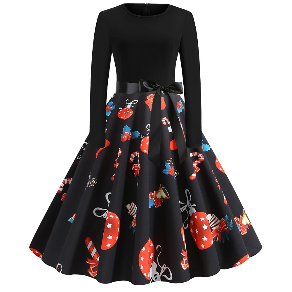 père Noël Robe de Noël Robe De Noël Fantaisie Femme Noël Nouvel an la veille de Noël 1950s Noël Adulte Soirée Noël Réveillon du nouvel an Robe de 2025 ? $21.99 –P13