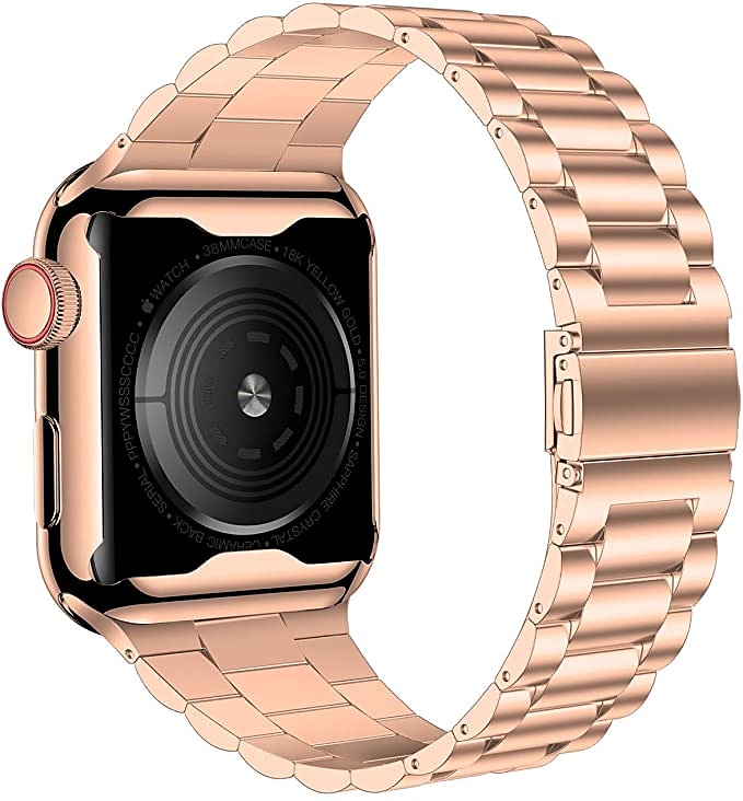 Link Bracelet Smart Watch Band with Case Compatible with Apple iWatch 45mm 44mm 42mm 41mm 40mm 38mm Sreies SE 8 7 6 5 4 3 2 1 for Smartwatch Strap Stainless Steel Buckle Shockproof 2025 - $19.99 –P2