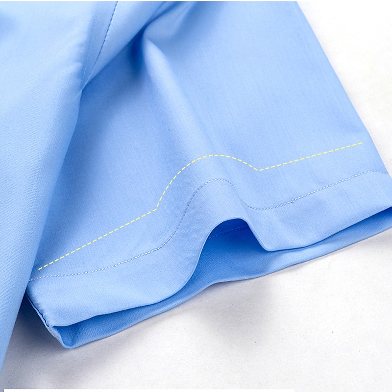 Per uomo Camicie Camicia abbottonata Resistente alle rughe Camicia con colletto Stampe astratte Matrimonio Ufficio Nero Bianco Rosa Blu marino Manica corta Squadrata Per tutte le stagioni del 2025 a $31.99 –P13