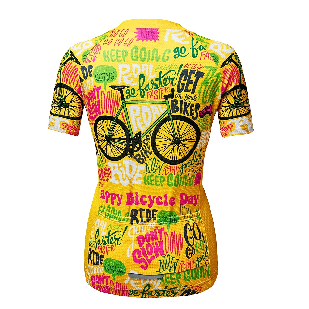 Mujer Maillot de Ciclismo Graphic Estampado Letra y Número Manga Corta Bicicleta Maillot Camiseta con 3 bolsillos traseros MTB Bicicleta Montaña Ciclismo Carretera Secado rápido Suave Bandas 2026 - $29.99 –P9