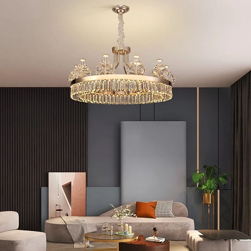 lampada a sospensione a led 60 cm lanterna design lampadario in acciaio inox elettrolitico moderno 220-240v del 2025 a $1540.09 –P4