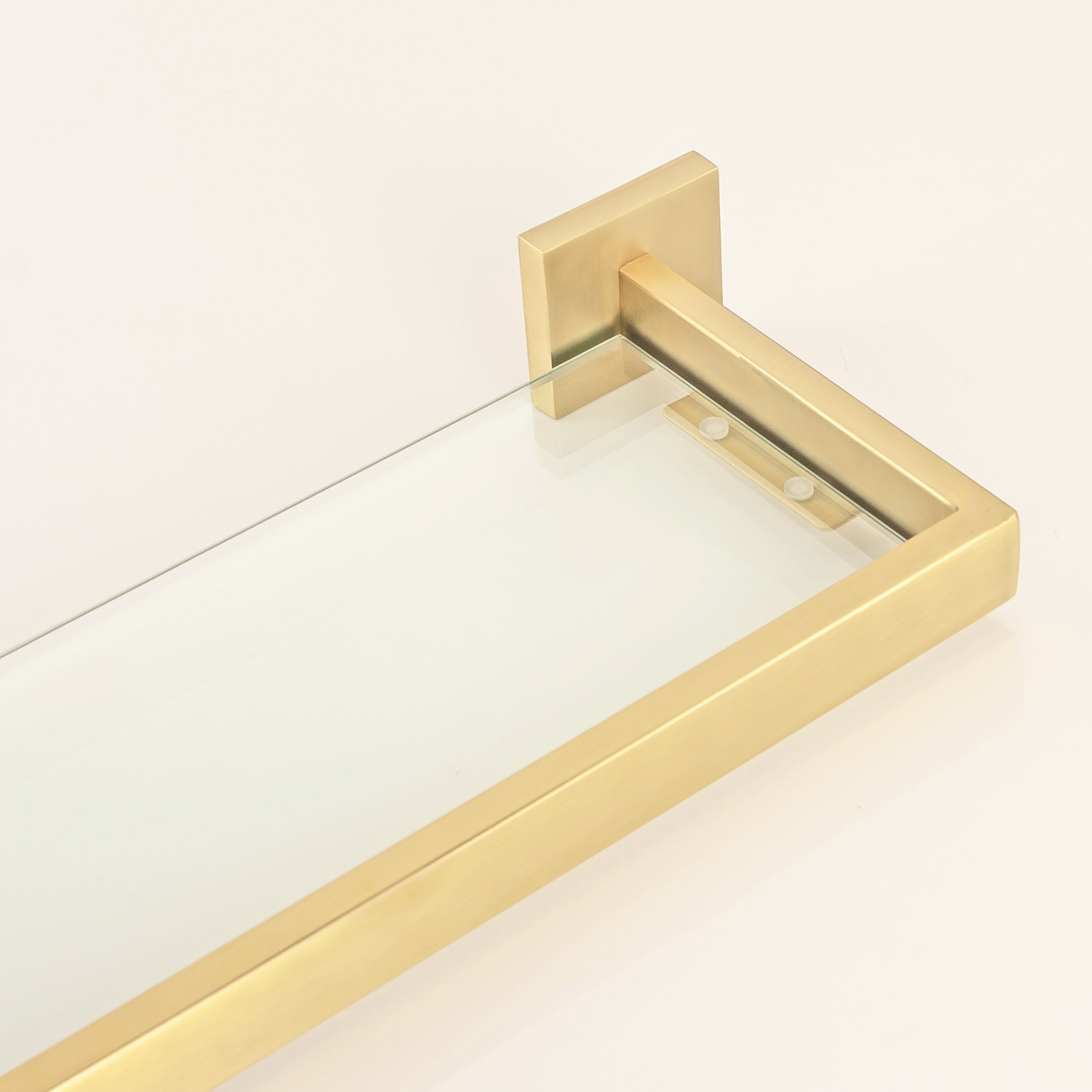 Bathroom Shelves Bathroom Tempered Glass Shelf, Sainless Steel Shower Wall Shelves No Drilling Towel Racks Rectangular 1 Tier Wall Mounted Mirror Front Shelf 2025 - $79.99 –P10