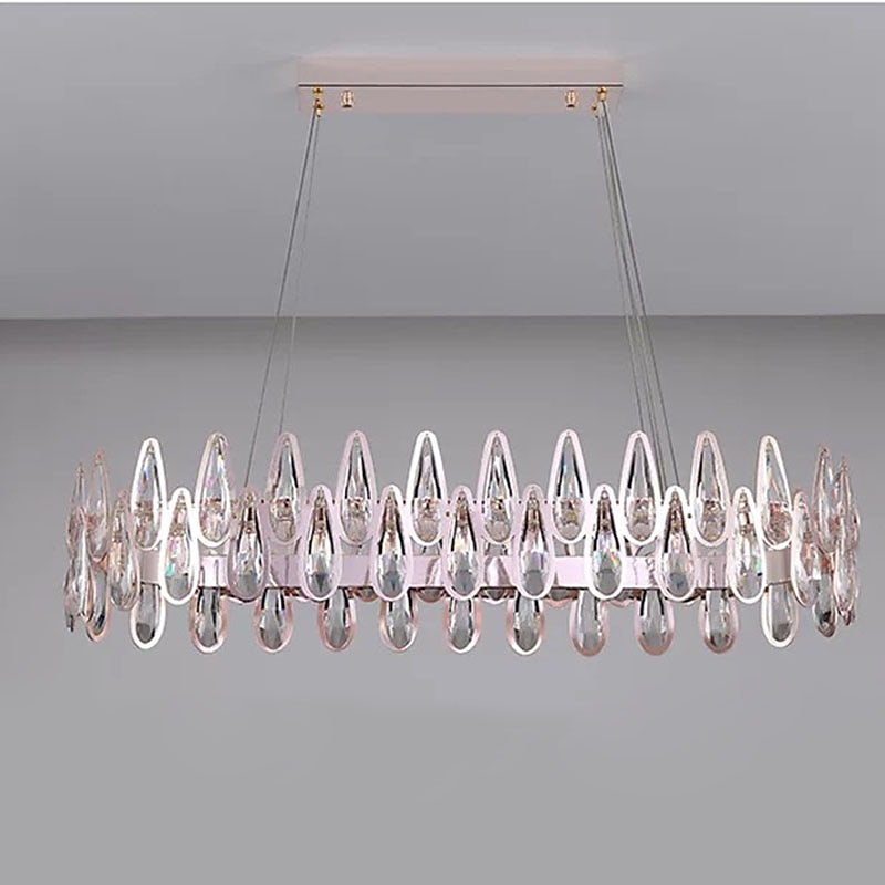 luminária led pendente 60 cm lanterna desgin lustre aço inoxidável galvanizado moderno 220-240v de 2025 por $1106.69 –P10
