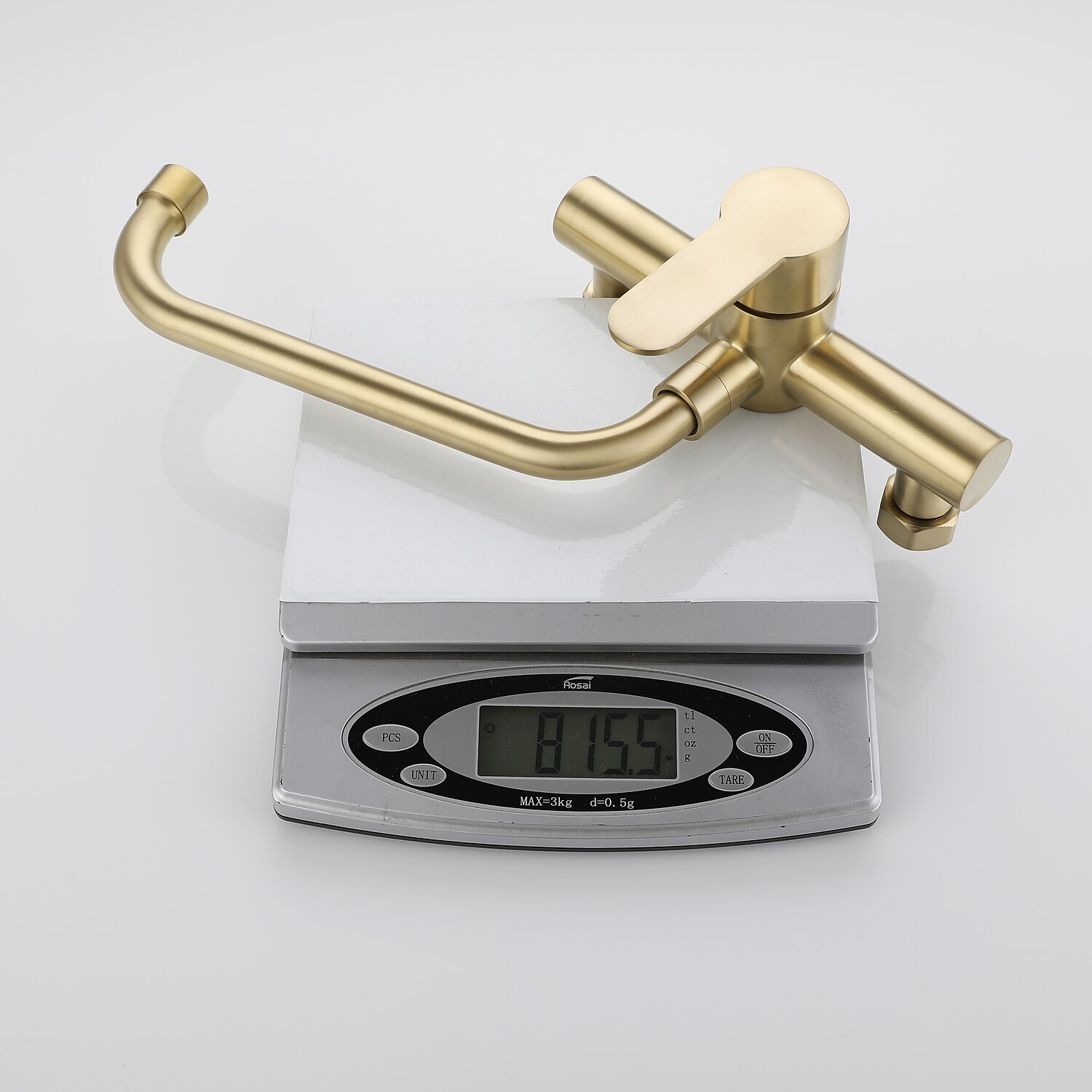 Rubinetto cucina - Rubinetto cucina monocomando due fori oro spazzolato rubinetteria cucina moderna a parete del 2025 a $161.99 –P9