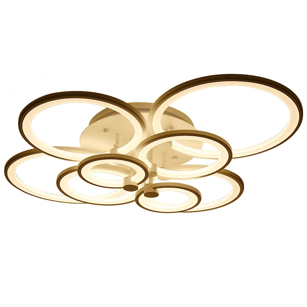 60/80/95 cm Chandelier Dimmable Ceiling Light LED Geometric Shapes Flush Mount Lights Metal Layered Modern Style Linear Painted Finishes 110-120V 220-240V 2025 - $133.99 –P14