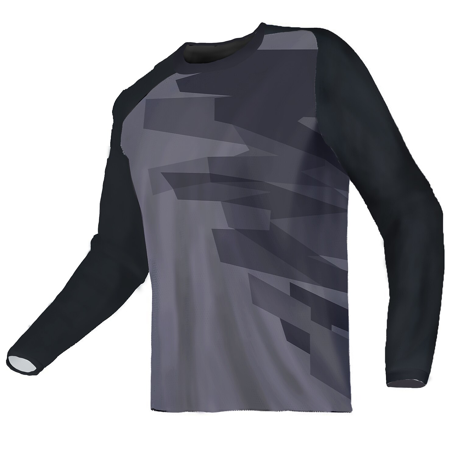 Herr Downhilltröja Långärmad Bergscykling Vägcykling Gul Röd Blå Cykel Tröja UV-resistent Andningsfunktion Snabb tork Polyester sporter Geometrisk Kläder 2025 - $34.99 –P3