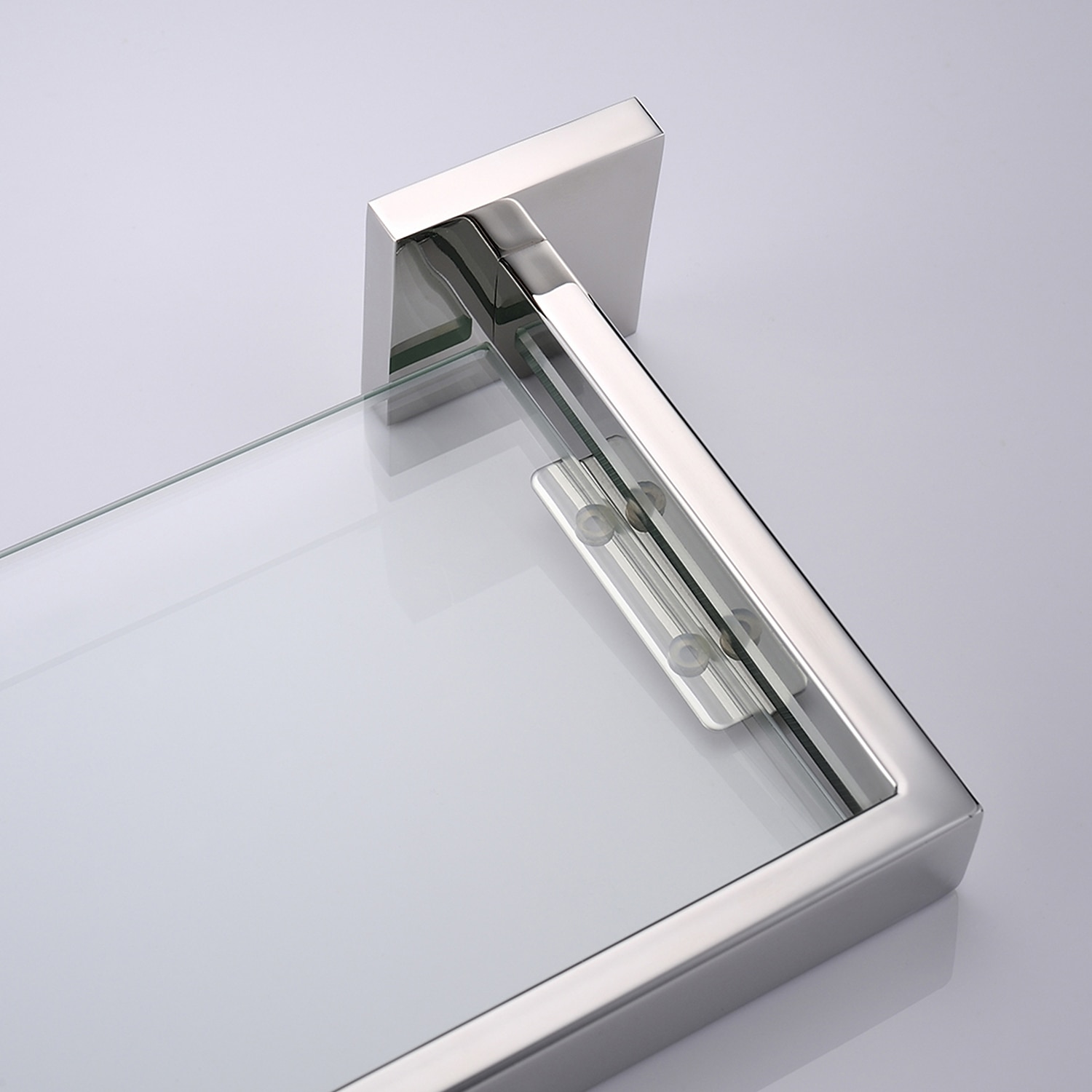 Bathroom Shelves Bathroom Tempered Glass Shelf, Sainless Steel Shower Wall Shelves No Drilling Towel Racks Rectangular 1 Tier Wall Mounted Mirror Front Shelf 2025 - $79.99 –P13