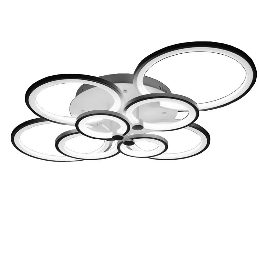 60/80/95 cm Chandelier Dimmable Ceiling Light LED Geometric Shapes Flush Mount Lights Metal Layered Modern Style Linear Painted Finishes 110-120V 220-240V 2025 - $133.99 –P13
