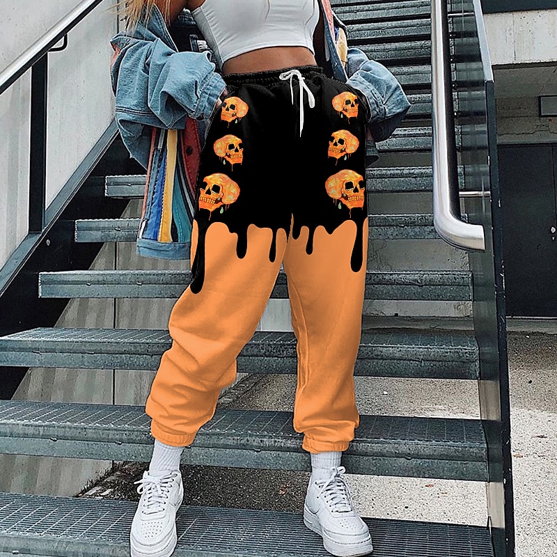 Fall Joggers Skeleton Sweatpants Halloween Pants Halloween Pants