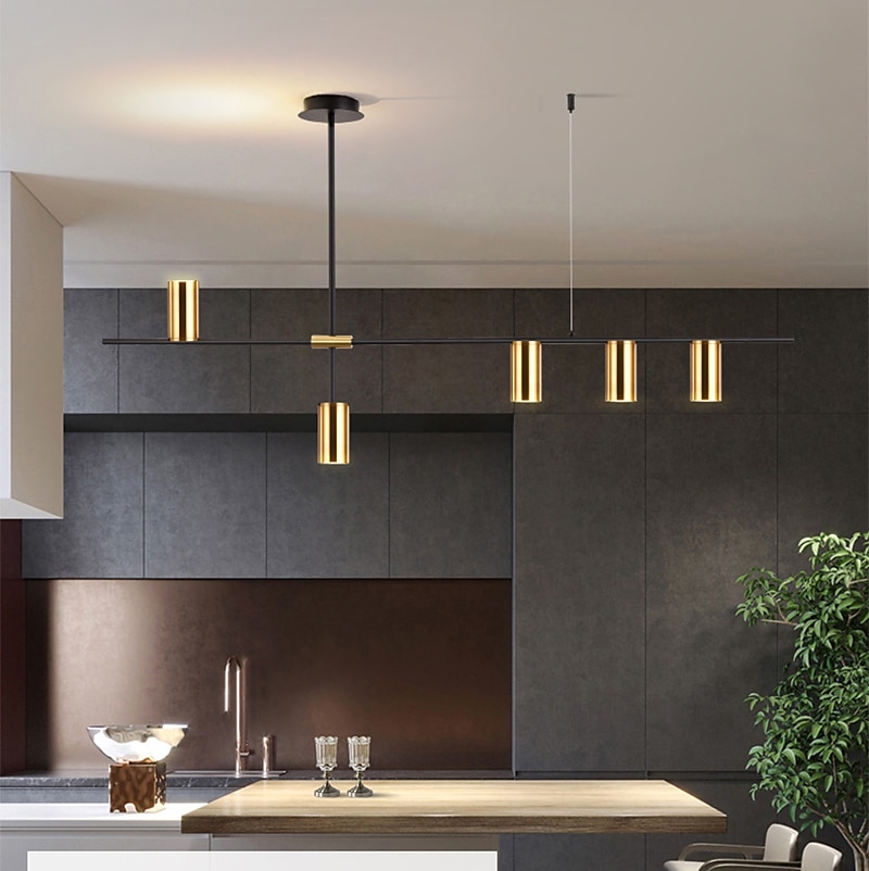 lampada a sospensione a led 123 cm lampada a sospensione design singolo in metallo stile nordico 220-240v del 2025 a $349.99 –P5