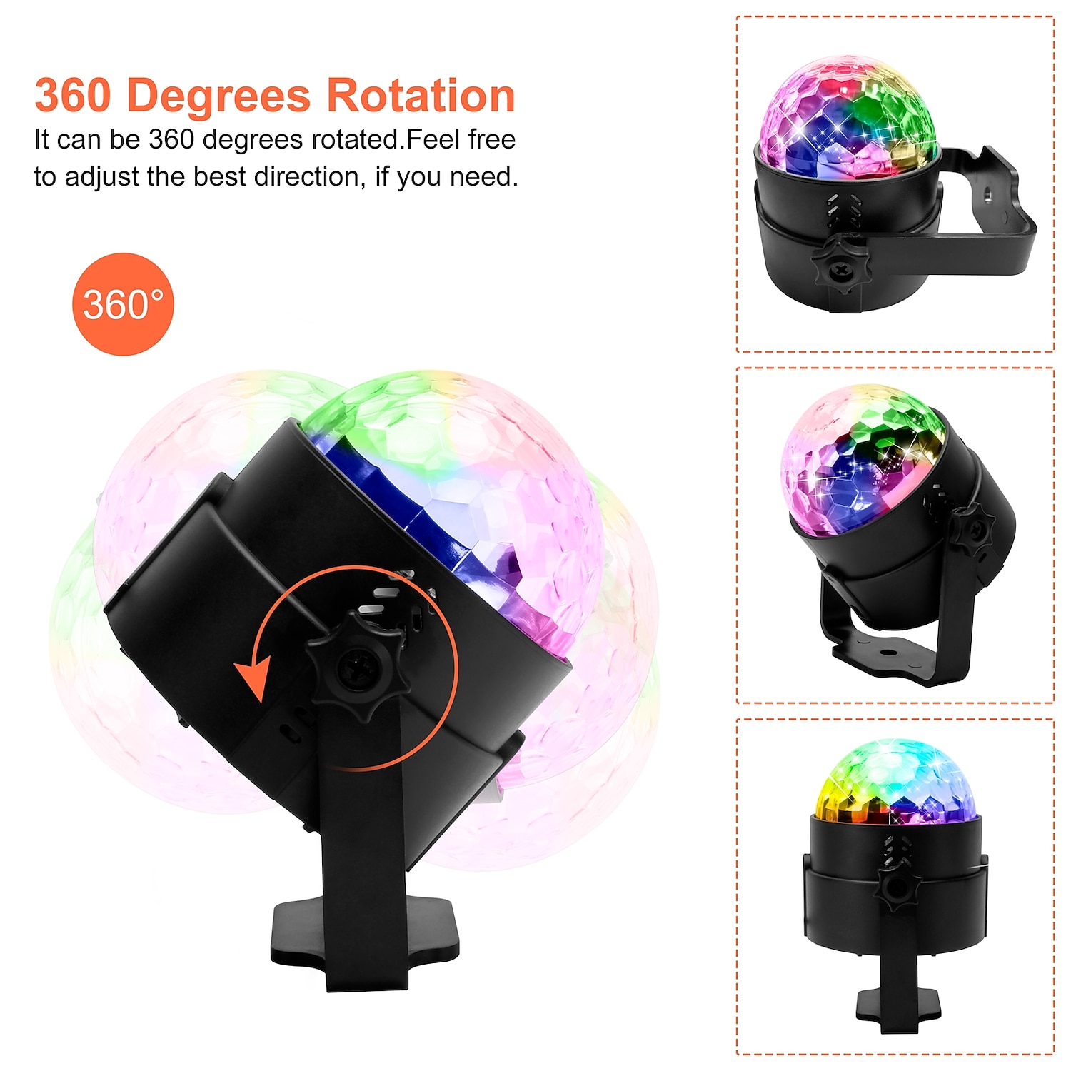 Party Disco Ball Lights, Party Lights Indoor Sound Activated RGB Strobe Lights with Remote, 7 Colors DJ Stage Lights for Home, Parties, Weddings & Dance Clubs 2026 - $34.99 –P9