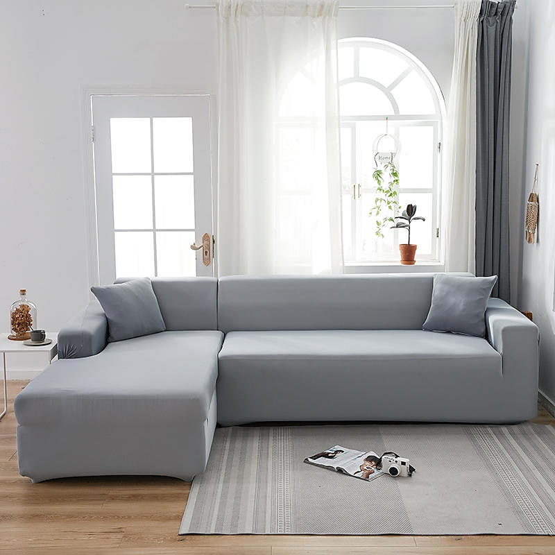 Pure Color Solid Stretch Slipcover Spandex Jacquard Non Slip Soft Couch Sofa Cover With One Free Boster Case Washable Burgundy Red Furniture Protector with Non Skid Foam and Elastic Bottom for Kids 2025 - $84.51 –P16