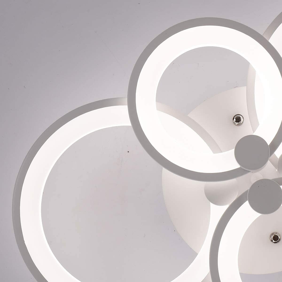 60/80/95 cm Chandelier Dimmable Ceiling Light LED Geometric Shapes Flush Mount Lights Metal Layered Modern Style Linear Painted Finishes 110-120V 220-240V 2025 - $133.99 –P9