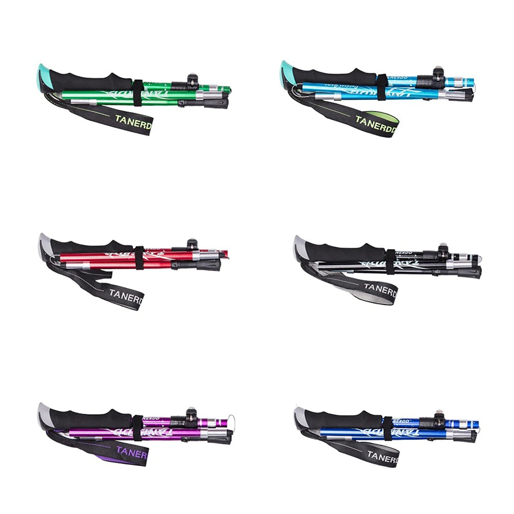 reglați stâlp de trekking în 5 secțiuni aliaj de aluminiu pliabil ultra-ușor telescopic în aer liber bastoane de drumeție pliabile bastoane de trekking camping portabil baston de drumeție baston de 2025 - $31.99 –P3