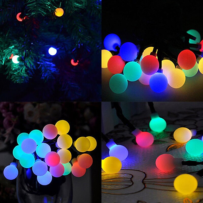 Outdoor Solar String Light Solar LED String Lights Matte Bulb Warm White Colorful White 8 Mode Outdoor Waterproof 7M 50LEDs Fairy Lights Christmas Wedding Holiday Decoration Lights Garden Light 2025 - $29.99 –P13