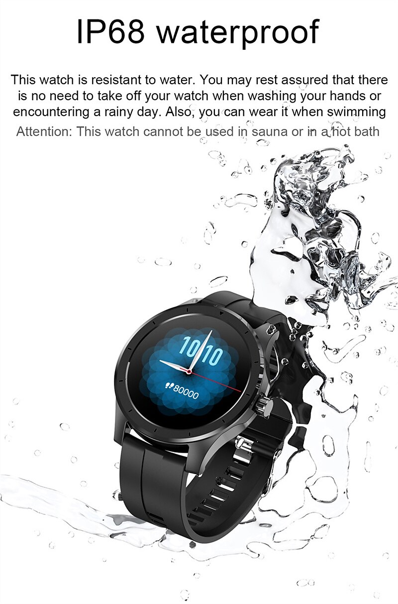 MX10 Smart Watch 1.28 inch Smartwatch Fitness Running Watch Bluetooth  Pedometer Activity Tracker Sleep Tracker Compatible with Android iOS Women  Men Long Standby Hands-Free Calls Message Reminder IP68 2022 - US $57.74