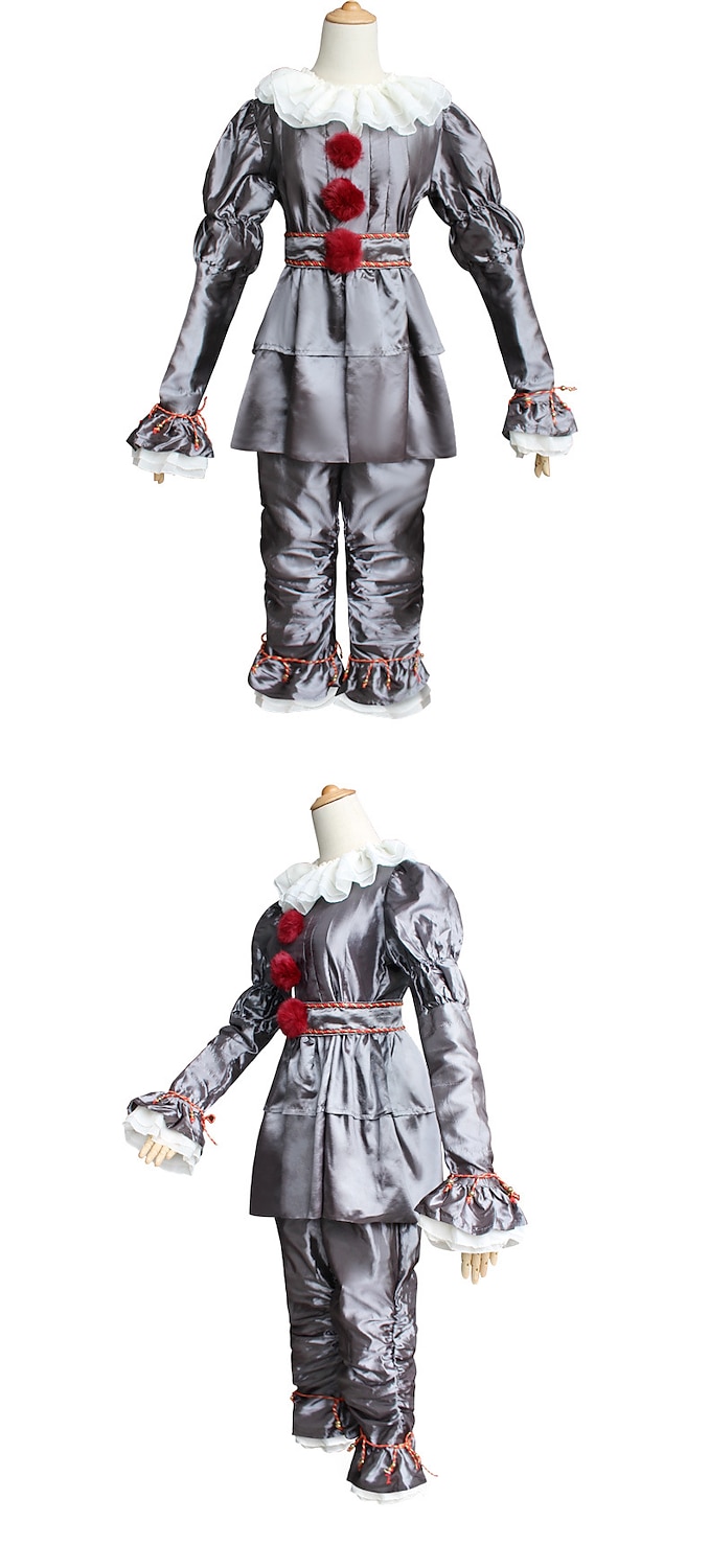 Couples Pennywise It Clown Killer Clown Cosplay Costume Outfits Costume Scary Costume Horror Movie Character Adults' Men's Women's Couple's Easy Carnival Costumes 2025 - $59.99 –P3