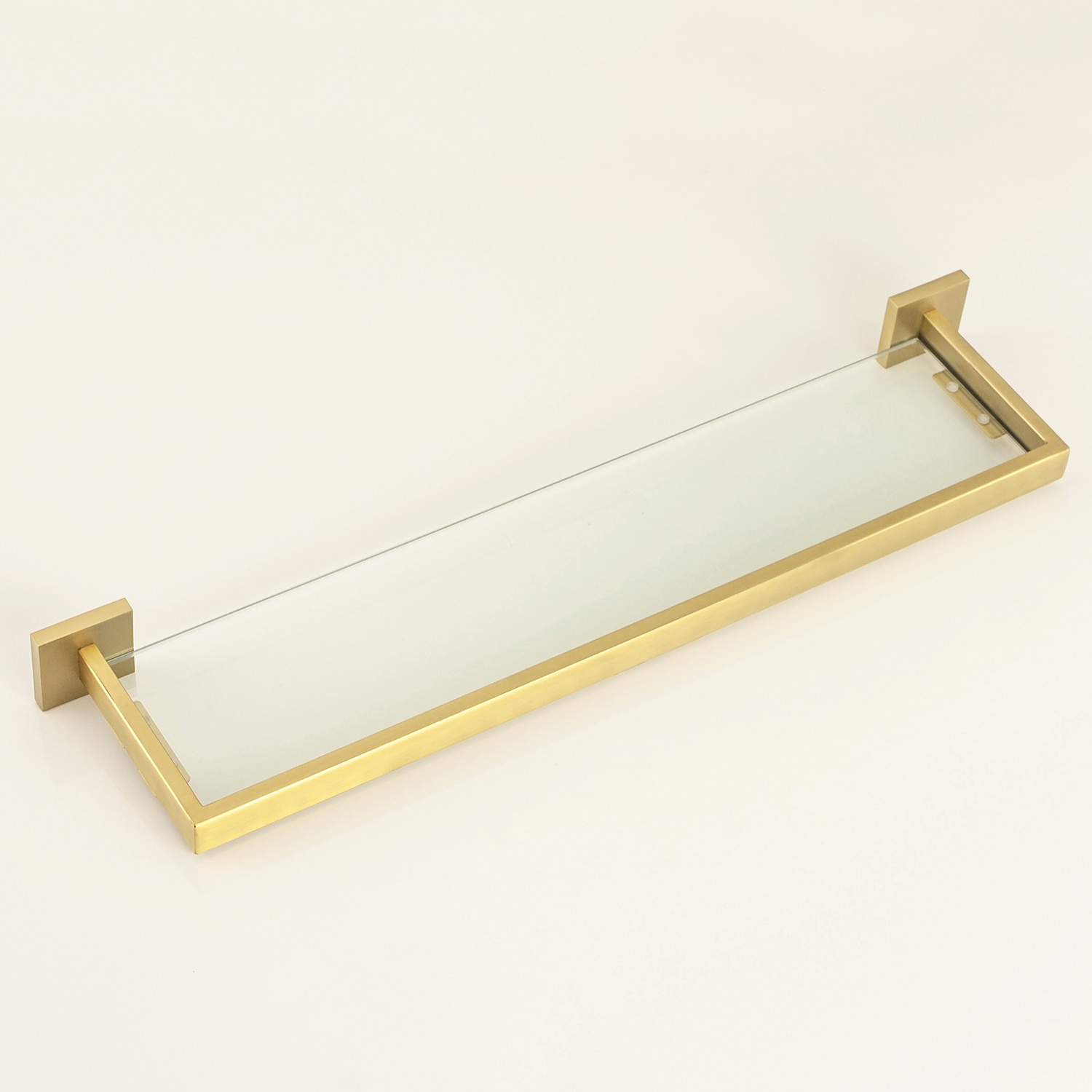 Bathroom Shelves Bathroom Tempered Glass Shelf, Sainless Steel Shower Wall Shelves No Drilling Towel Racks Rectangular 1 Tier Wall Mounted Mirror Front Shelf 2025 - $79.99 –P8
