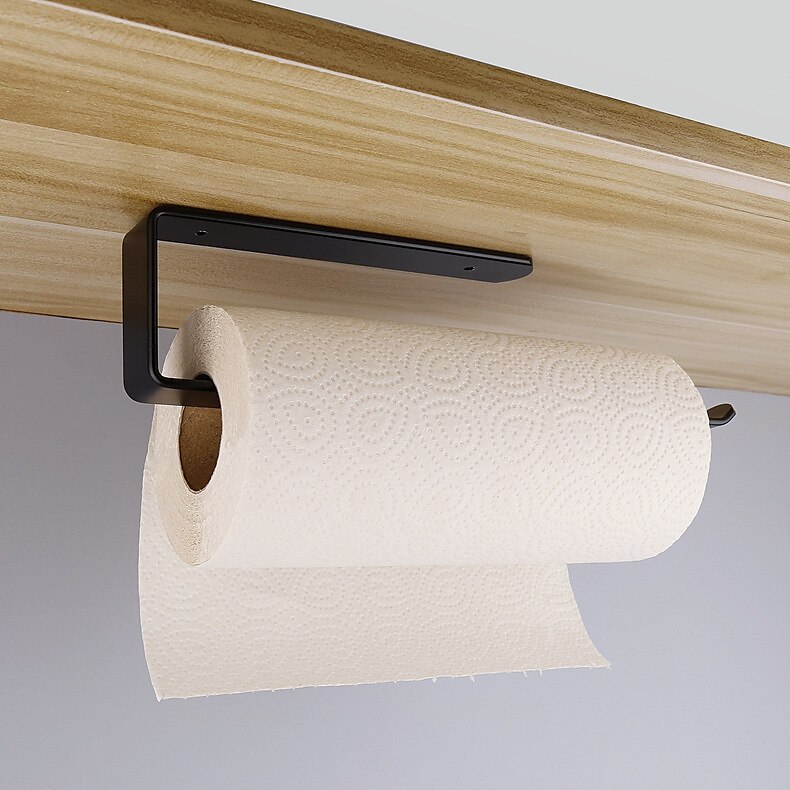 Paper Towel Rack In Kitchen Toilet, Non-perforated Cabinet, Paper