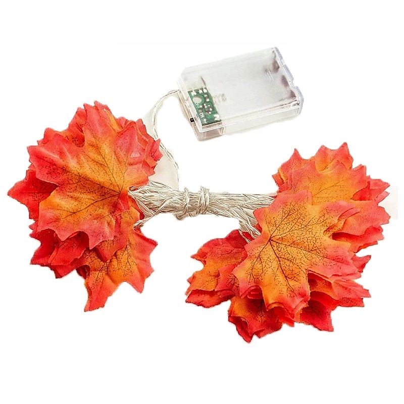 led سلسلة ضوء ورقة القيقب led سلسلة أضواء 3m-20leds 1.5m-10leds بطارية أو USB عملية جارلاند ضوء عيد الميلاد حديقة المنزل عطلة الفناء الديكور 2025 - $7.99 –P6