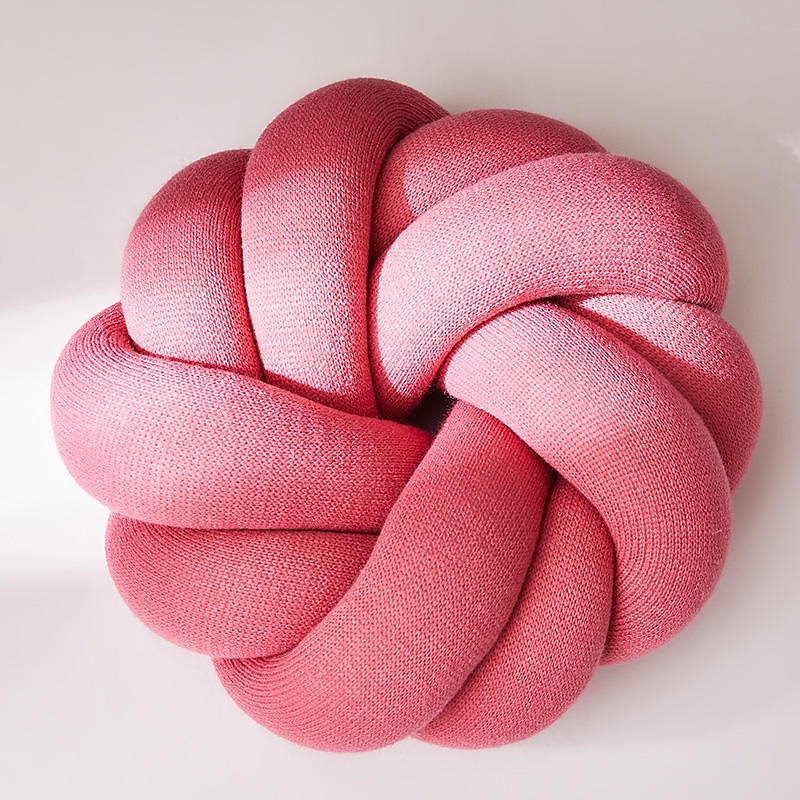 Travesseiro de nó redemoinho travesseiro de chão bola almofadas decorativas 13,8 polegadas travesseiro macio redondo atado para casa cama quarto decoração sofá escritório decoração travesseiro de de 2025 por $37.99 –P9