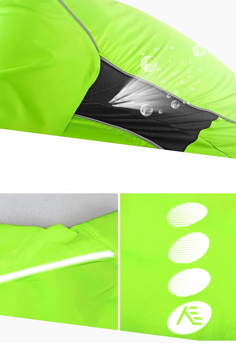 Nuckily Men's Cycling Jacket Rain Jacket Packable Waterproof Windproof UV Protection Bike Jacket Windbreaker Mountain Bike MTB Road Bike Cycling City Bike Cycling Black White Yellow Bike Wear 2025 - $28.99 –P7