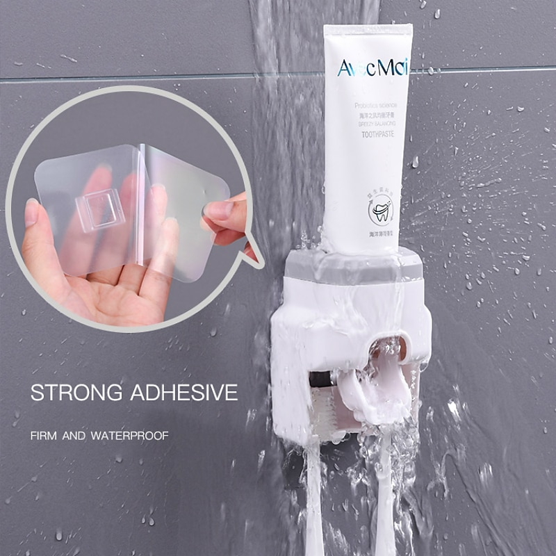 Creative Wall Mount Automatic Toothpaste Dispenser Bathroom Accessories Waterproof Lazy Toothpaste Squeezer Toothbrush Holder 2025 - $10.99 –P1